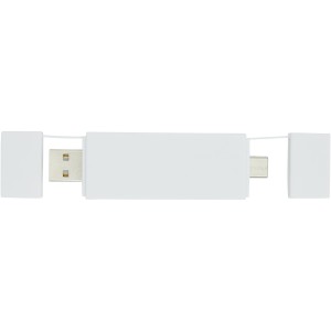 Mulan dual USB 2.0 hub, White (Eletronics cables, adapters)
