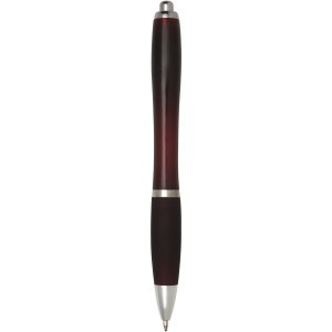 Nash ballpoint pen with coloured barrel and grip, Merlot (Plastic pen)