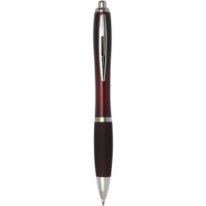 Nash ballpoint pen with coloured barrel and grip, Merlot (Plastic pen)