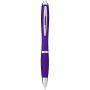 Nash ballpoint pen with coloured barrel and grip, Purple