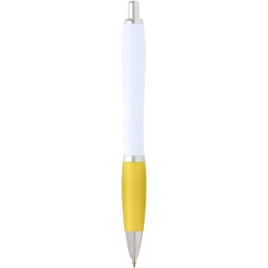 Nash recycled plastic ballpoint pen (black ink), Yellow (Plastic pen)