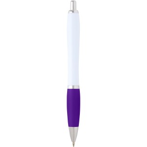 Nash recycled plastic ballpoint pen (blue ink), Purple (Plastic pen)