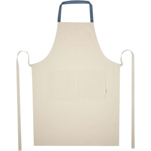Nia 200 g/m2 recycled cotton apron, Ice blue (Apron)
