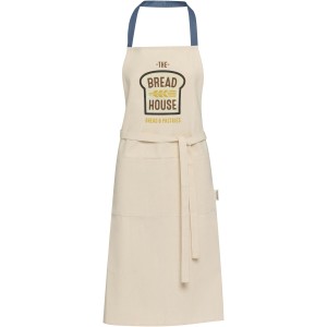 Nia 200 g/m2 recycled cotton apron, Ice blue (Apron)