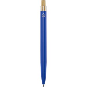 Nooshin recycled aluminium ballpoint pen, Blue (Metallic pen)