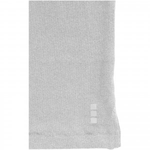 Oakville long sleeve men's polo, Grey melange (Long-sleeved shirt)