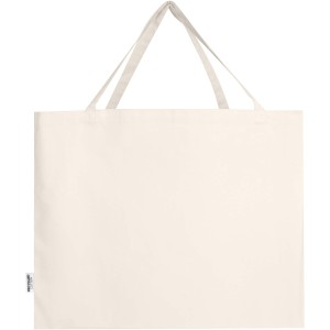 Odessa 220 g/m2 GRS recycled cotton large tote bag, Natural (Shopping bags)