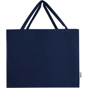 Odessa 220 g/m2 GRS recycled cotton large tote bag, Navy (Shopping bags)