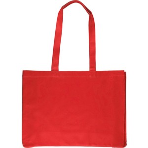 Oeko-Tex cotton (220 gsm) shopping bag Isaac, red (Shopping bags)