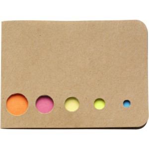 Cardboard sticky note holder Dwayne, brown