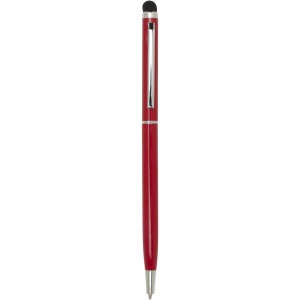 Ore aluminium ballpoint pen with stylus (blue ink), Red (Metallic pen)