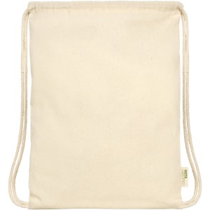 Orissa 100 g/m2  organic cotton drawstring backpack, natural (Backpacks)