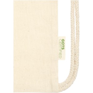 Orissa 100 g/m2  organic cotton drawstring backpack, natural (Backpacks)