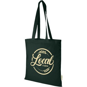 Orissa 100 g/m2  organic cotton tote bag 7L, Dark green (cotton bag)