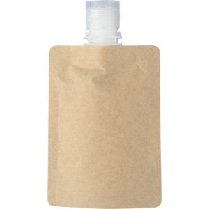 Paper bag sunscreen lotion Kyle, brown (Body care products)