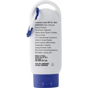 PE sunscreen lotion bottle Erin, cobalt blue (Body care products)