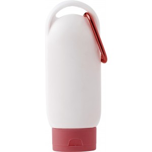 PE sunscreen lotion bottle Erin, red (Body care products)