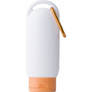 PE sunscreen lotion bottle, orange (Body care products)