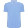 Pegaso Premium short sleeve kids polo, Sky blue