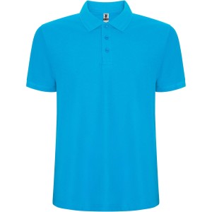 Pegaso Premium short sleeve kids polo, Turquois (Polo shirt, 90-100% cotton)