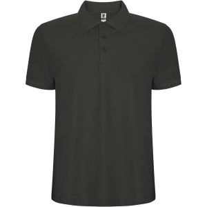Pegaso Premium short sleeve men's polo, Dark Lead (Polo shirt, 90-100% cotton)