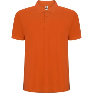 Pegaso Premium short sleeve men's polo, Orange (Polo shirt, 90-100% cotton)
