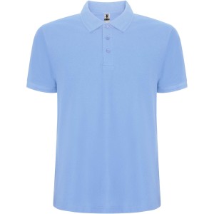 Pegaso Premium short sleeve men's polo, Sky blue (Polo shirt, 90-100% cotton)