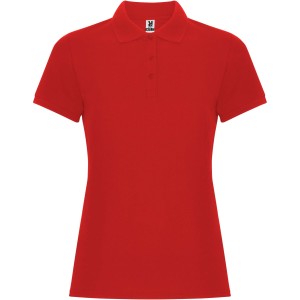 Pegaso Premium short sleeve women's polo, Red (Polo shirt, 90-100% cotton)