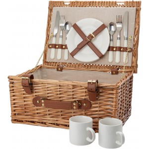 Willow picnic basket Effie, brown