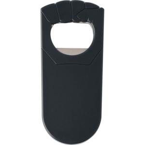 Plastic bottle opener Tay, black (Bottle openers, corkscrews)