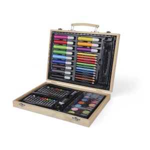 Plywood drawing set Thessaly, brown (Drawing set)