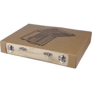 Plywood drawing set Thessaly, brown (Drawing set)