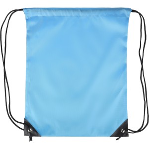 Polyester (210D) drawstring backpack Isolde, light blue (Backpacks)