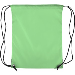 Polyester (210D) drawstring backpack Isolde, light green (Backpacks)