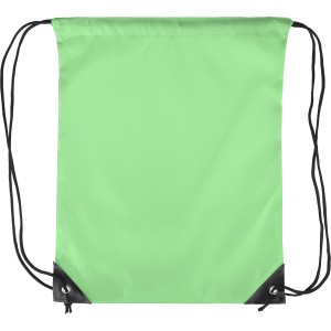 Polyester (210D) drawstring backpack Isolde, light green (Backpacks)