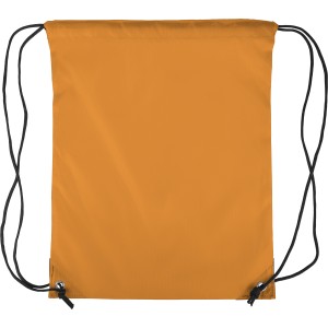 Polyester (210D) drawstring backpack Isolde, orange (Backpacks)