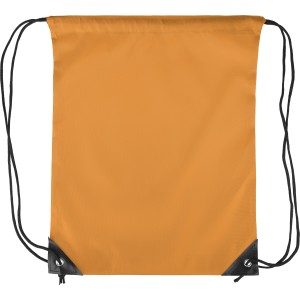 Polyester (210D) drawstring backpack Isolde, orange (Backpacks)