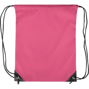 Polyester (210D) drawstring backpack Isolde, pink (Backpacks)