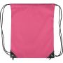Polyester (210D) drawstring backpack Isolde, pink