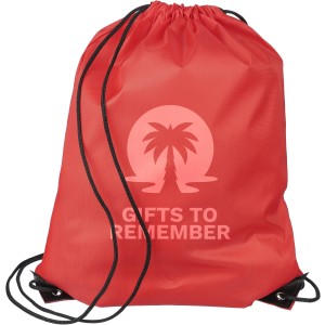 Polyester (210D) drawstring backpack Isolde, red (Backpacks)