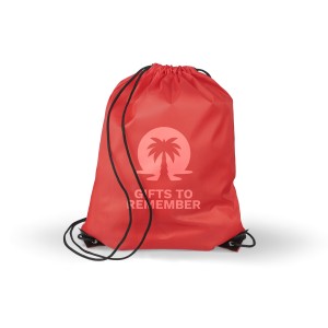 Polyester (210D) drawstring backpack Isolde, red (Backpacks)