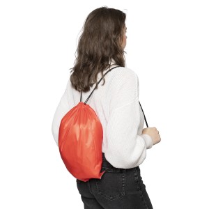 Polyester (210D) drawstring backpack Isolde, red (Backpacks)