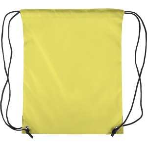 Polyester (210D) drawstring backpack Isolde, yellow (Backpacks)