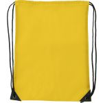 Polyester (210D) drawstring backpack Steffi, yellow (7097-06CD)