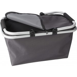 Polyester (320-330 gr/m2) shopping basket. Douglas, grey (Shopping bags)
