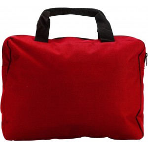 Polyester (600D) document bag, red (Laptop & Conference bags)