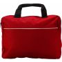 Polyester (600D) document bag, red