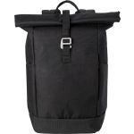 Polyester (600D) rolltop backpack Oberon, Black (1024149-01)
