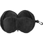 Polytester travel pillow Leontine, black (1206636-01)