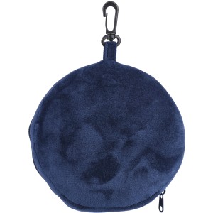 Polytester travel pillow Leontine, blue (Travel items)